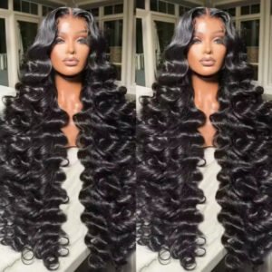 Perruque Birmans frontale en dentelle HD